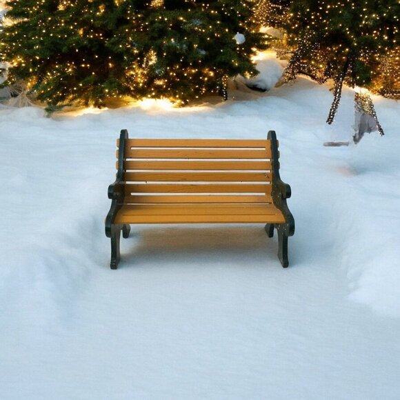 Department 56 Other - Dept 56 Wrought Iron Park Bench General Christmas Village Accessory - 1993